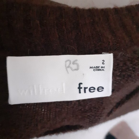 ARITZIA WILFRED FREE CIPIANA ALPACA WOOL BLEND COLORBLOCK OVERSIZED SWEATER 2 - Picture 6 of 6